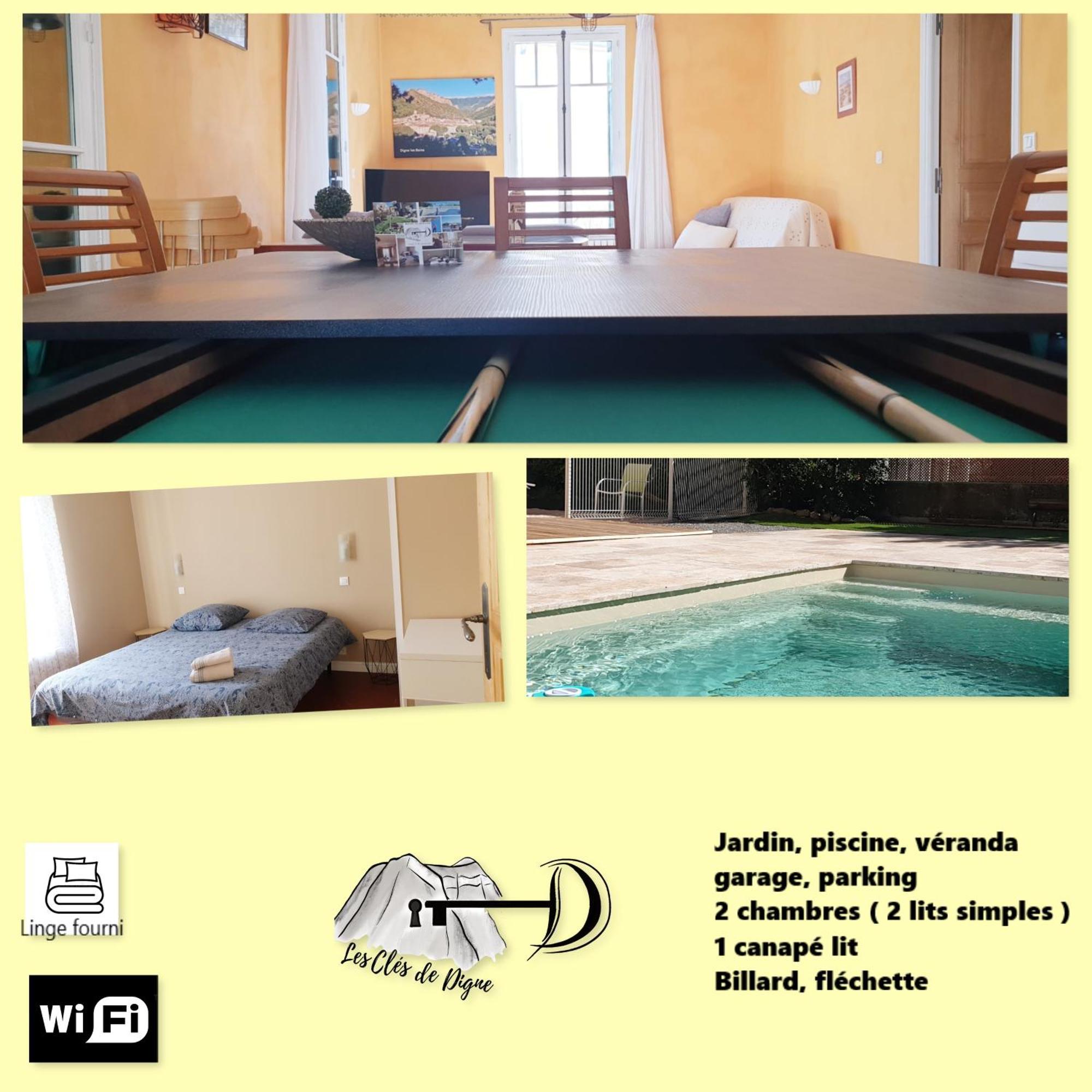 Spacieux T3 Avec Piscine 迪涅莱班 外观 照片